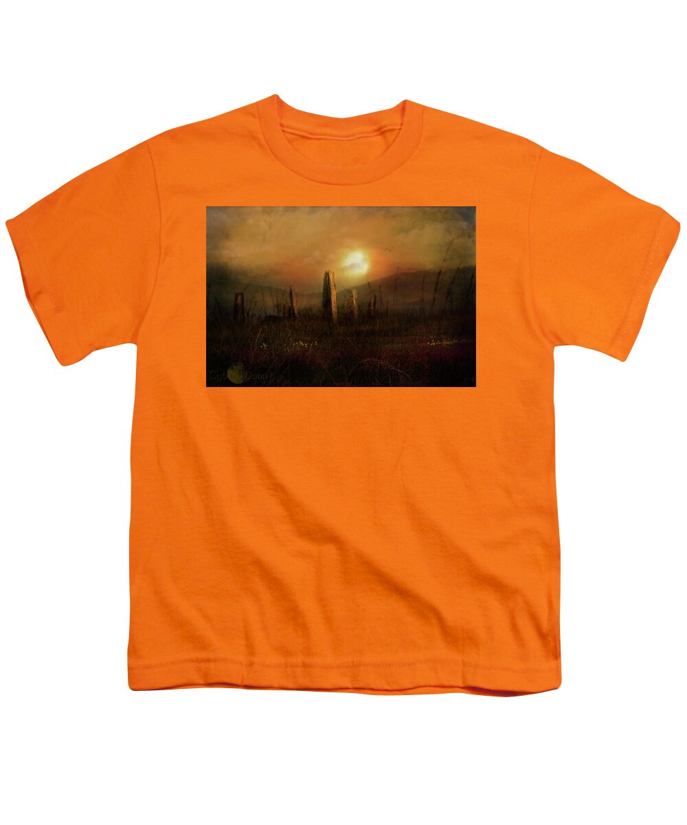  Youth T-Shirt featuring the photograph On Machrie Moor by Cybele Moon