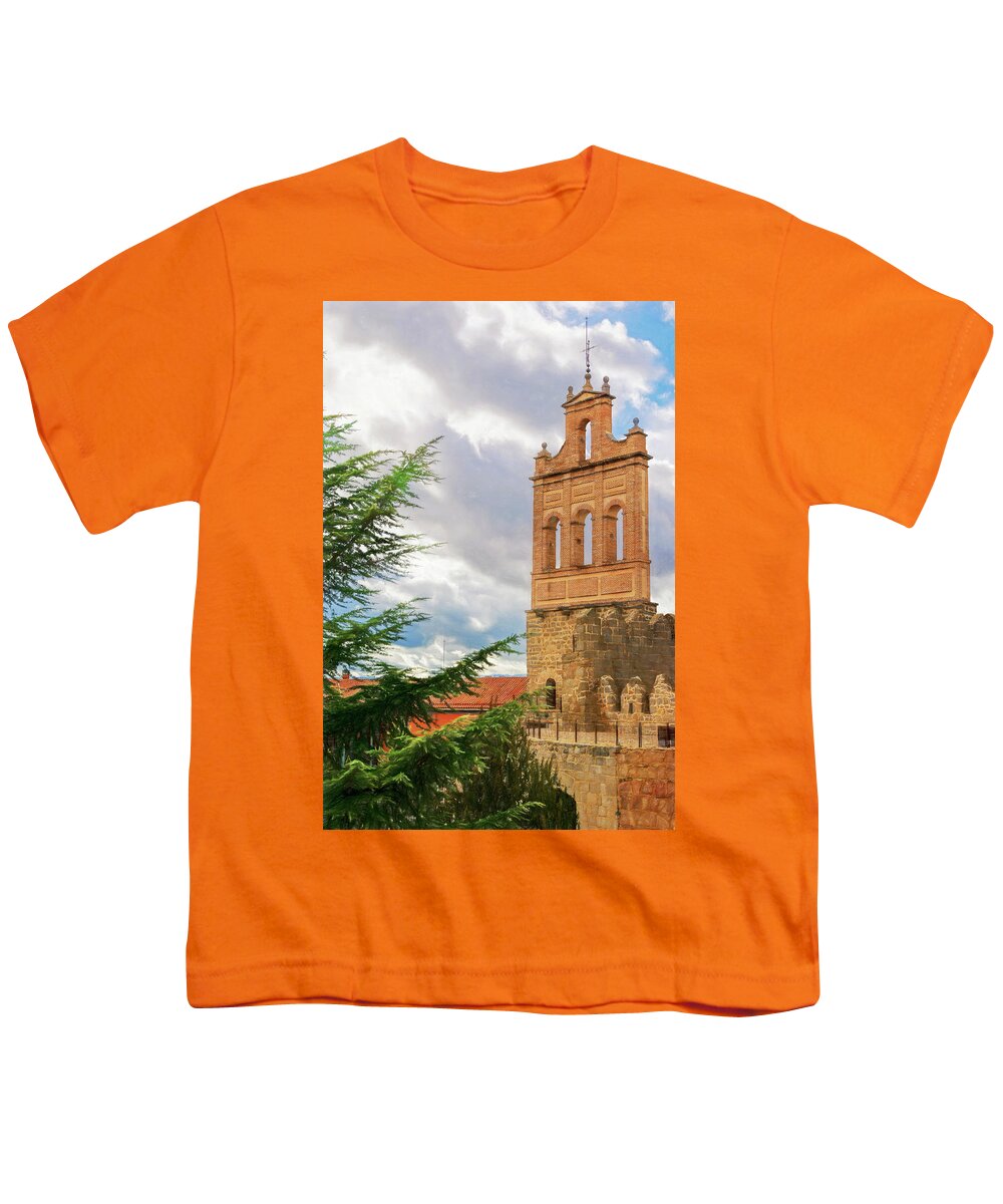Joan Carroll Youth T-Shirt featuring the photograph Puerta del Carmen Avila Artistic by Joan Carroll