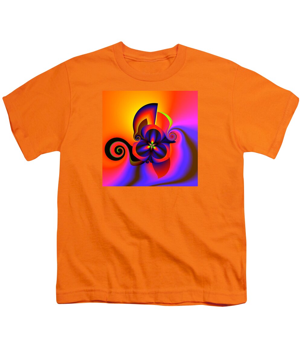 Generative Youth T-Shirt featuring the digital art Rainbow infusion by Claude McCoy