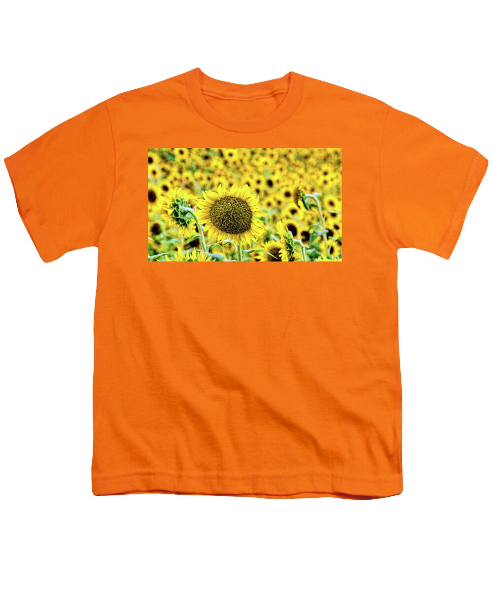 Sunflower Youth T-Shirt featuring the photograph Stand out in a crowd by Joe Holley