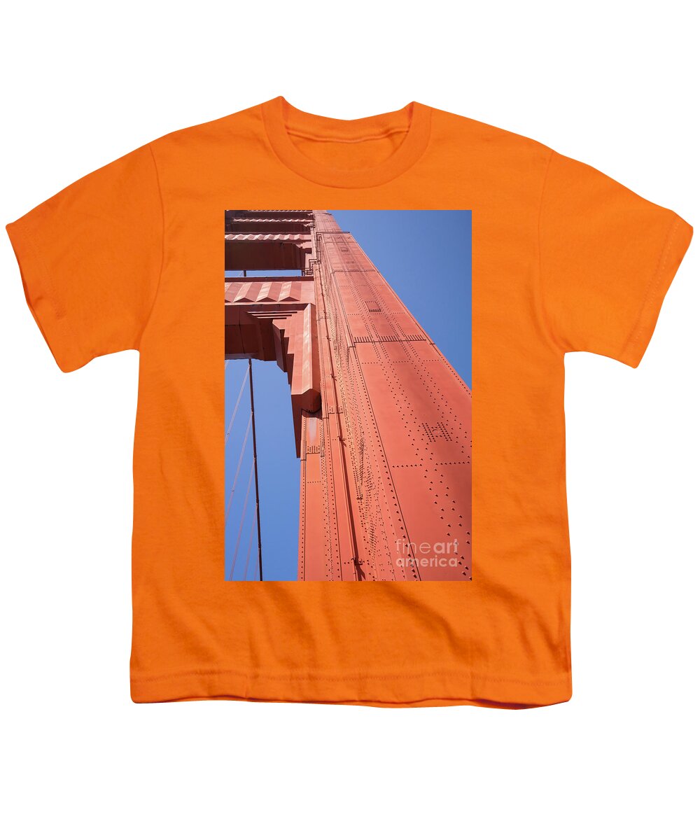 Wingsdomain Youth T-Shirt featuring the photograph The San Francisco Golden Gate Bridge DSC6189 by Wingsdomain Art and Photography