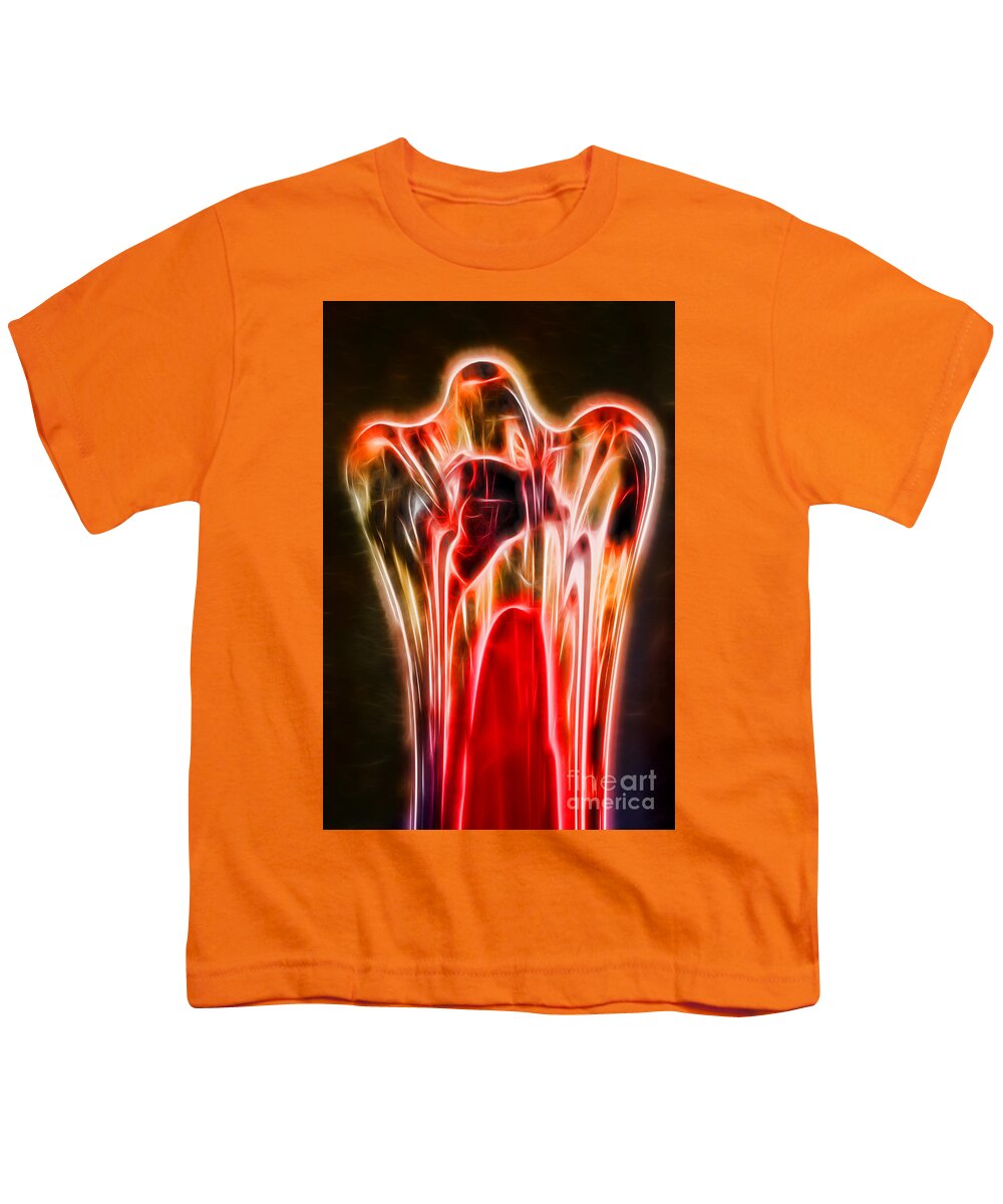Whispering Angel Youth T-Shirt featuring the digital art Whispering Angel by Mariola Bitner