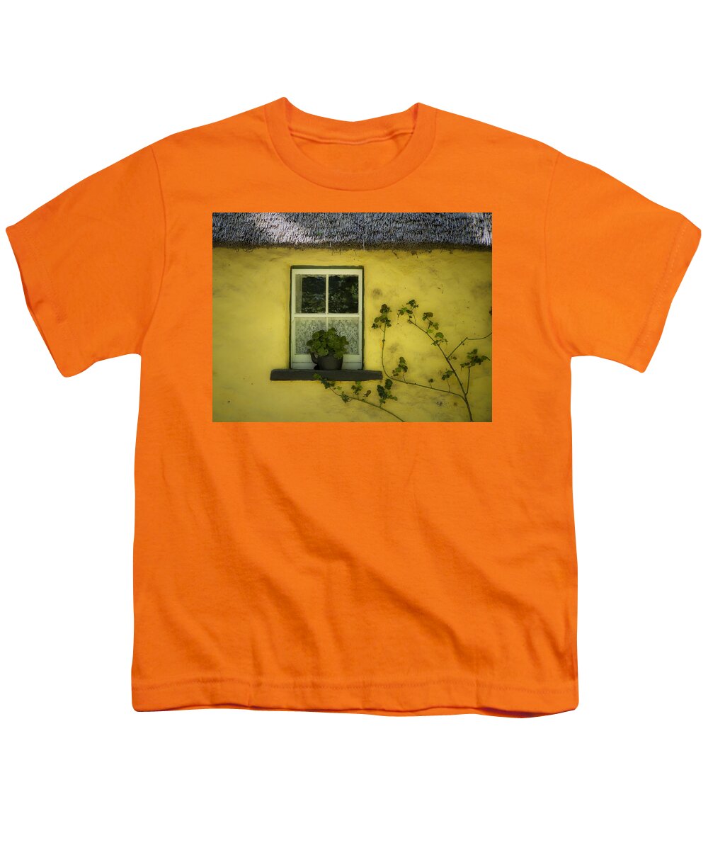 Irish Youth T-Shirt featuring the photograph Yellow House County Clare Ireland by Teresa Mucha
