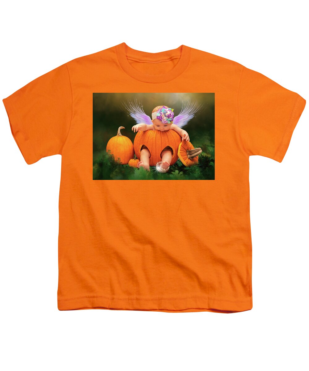 Baby Youth T-Shirt featuring the photograph Fairy Princess Pumpkin by Patti Deters