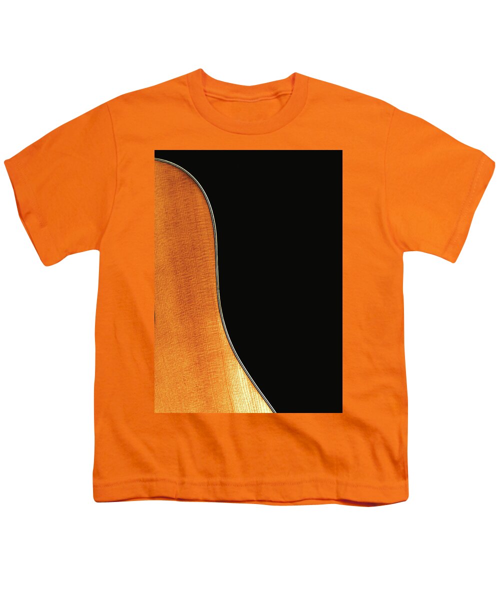 Guitar Youth T-Shirt featuring the photograph Acoustic Curve No 3 by Bob Orsillo