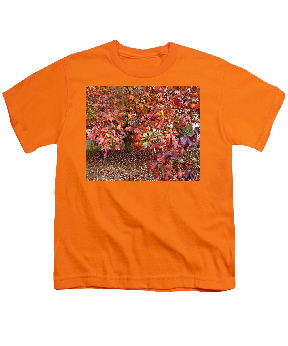 Fall Youth T-Shirt featuring the photograph All Colors Welcome by Lyuba Filatova