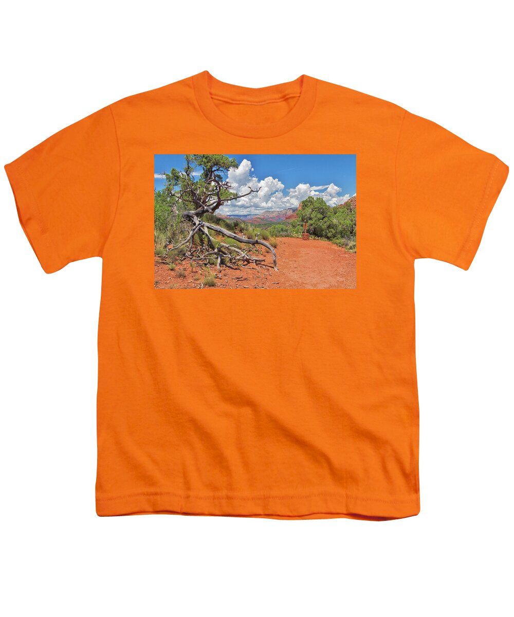 Arizona Youth T-Shirt featuring the photograph Courthouse Butte Loop Trail View by Marisa Geraghty Photography