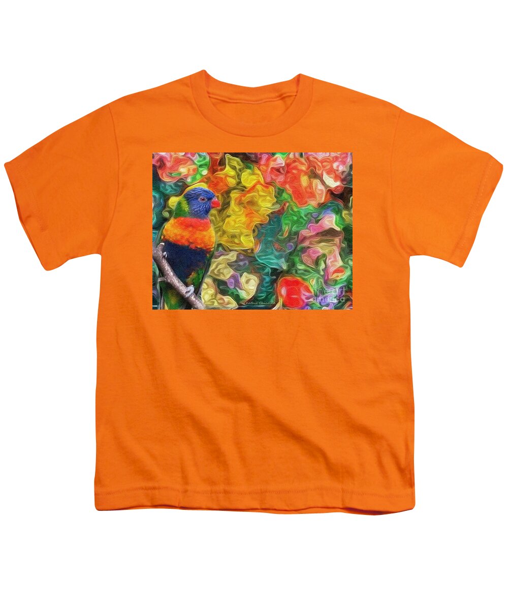 Photographic Art Youth T-Shirt featuring the digital art Exotica by Kathie Chicoine