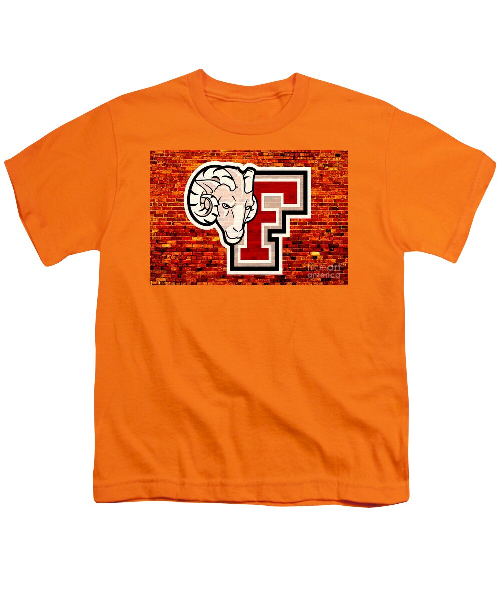 Fordham University Rams Youth T-Shirt by Steven Parker - Pixels