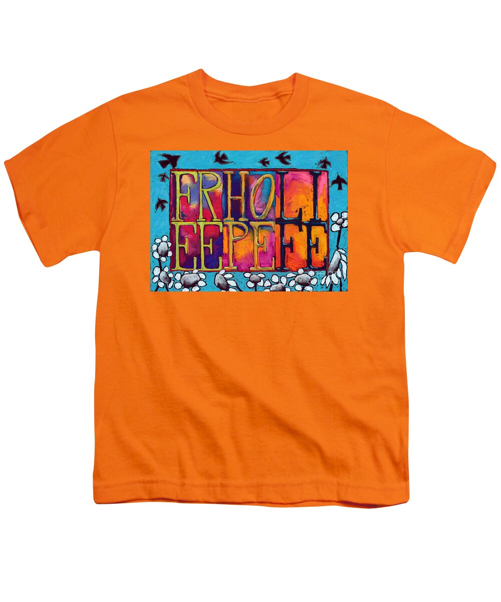 Free Youth T-Shirt featuring the painting Free Hope Life by David Hinds