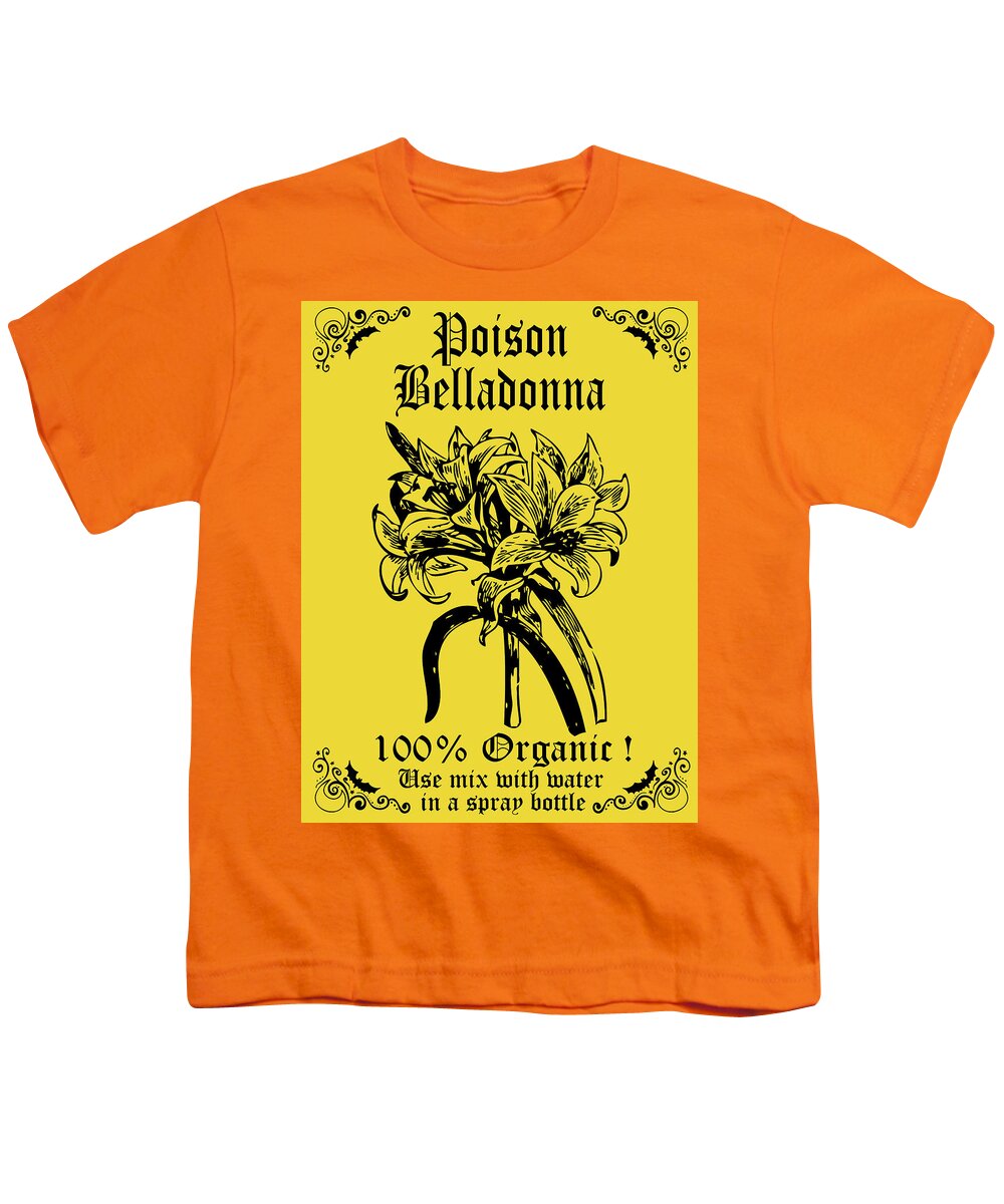 Poison Youth T-Shirt featuring the digital art Poison Belladonna by Long Shot