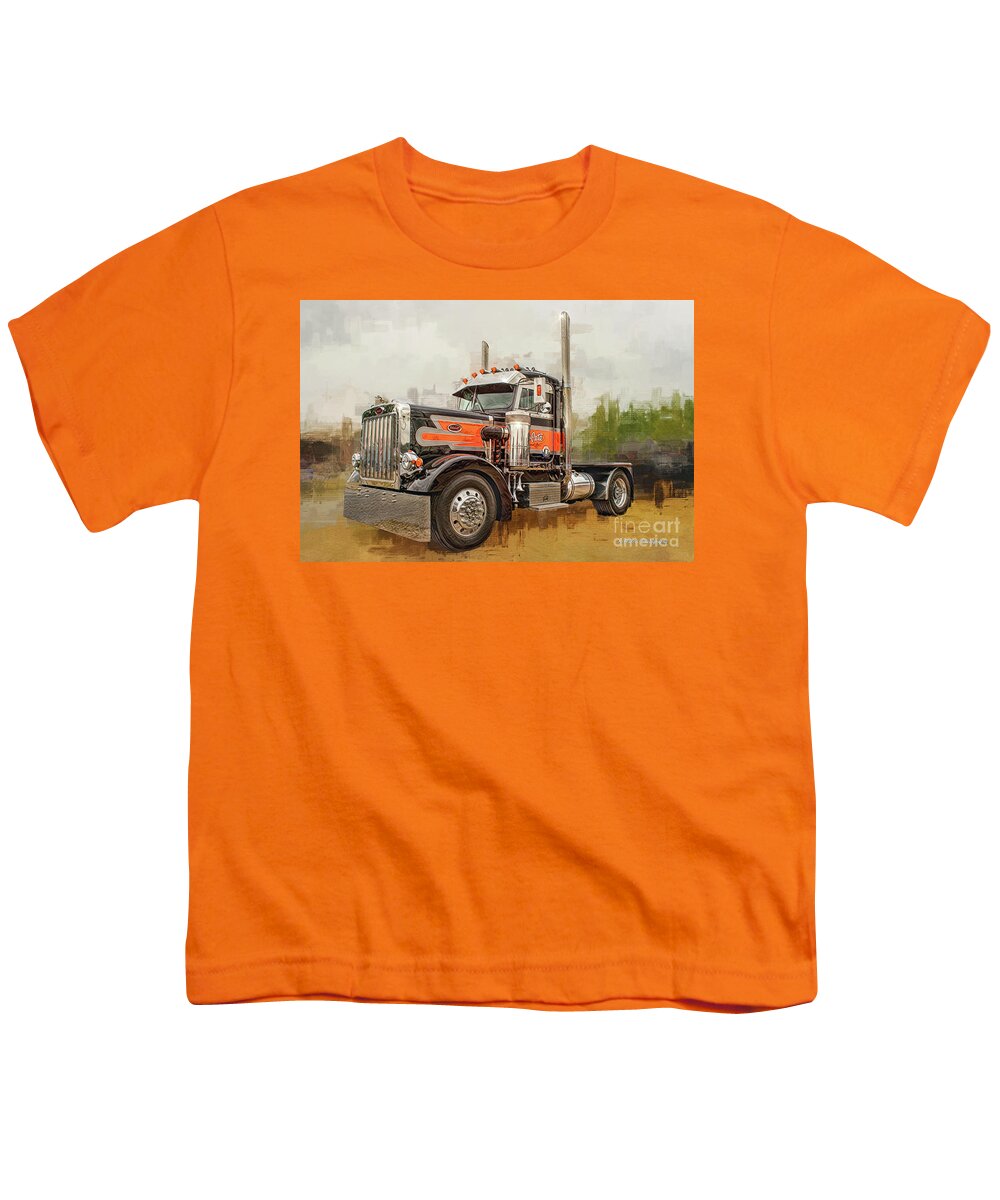 Big Rigs Youth T-Shirt featuring the photograph Catr9318-19 by Randy Harris