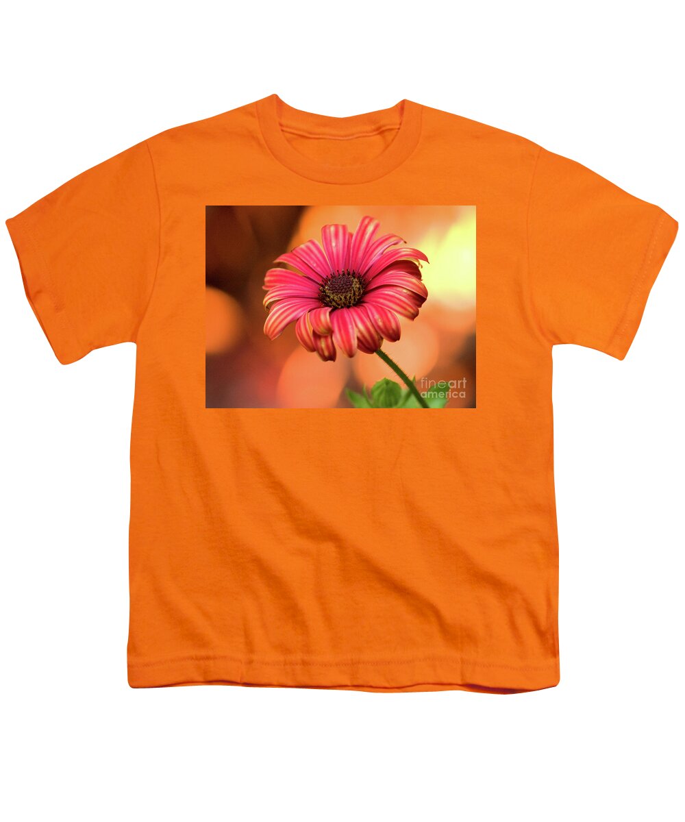 Color Youth T-Shirt featuring the photograph Fire Burst by Dorothy Lee