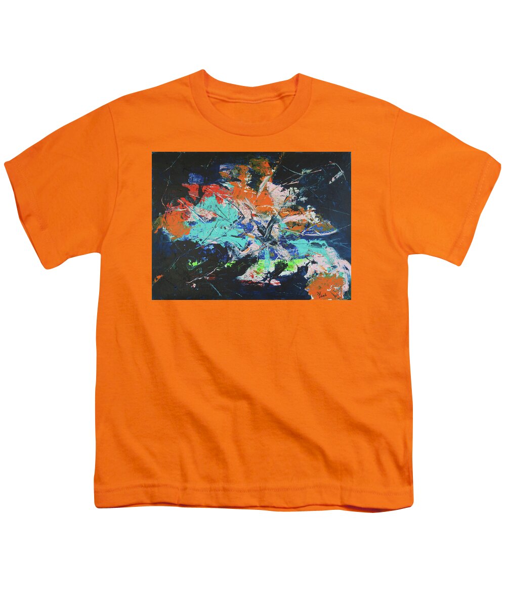 Abstract Youth T-Shirt featuring the painting Get Rhythm by Dick Richards