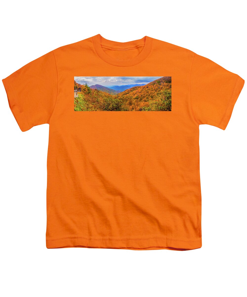 Hogpen Gap Youth T-Shirt featuring the photograph Hogpen Gap Panorama by James C Richardson