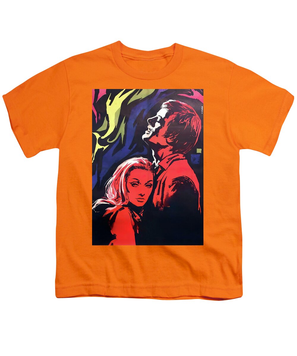 Serpente Youth T-Shirt featuring the painting ''il Serpente di Fuoco'', 1967, movie poster painting by Renato Casaro by Movie World Posters