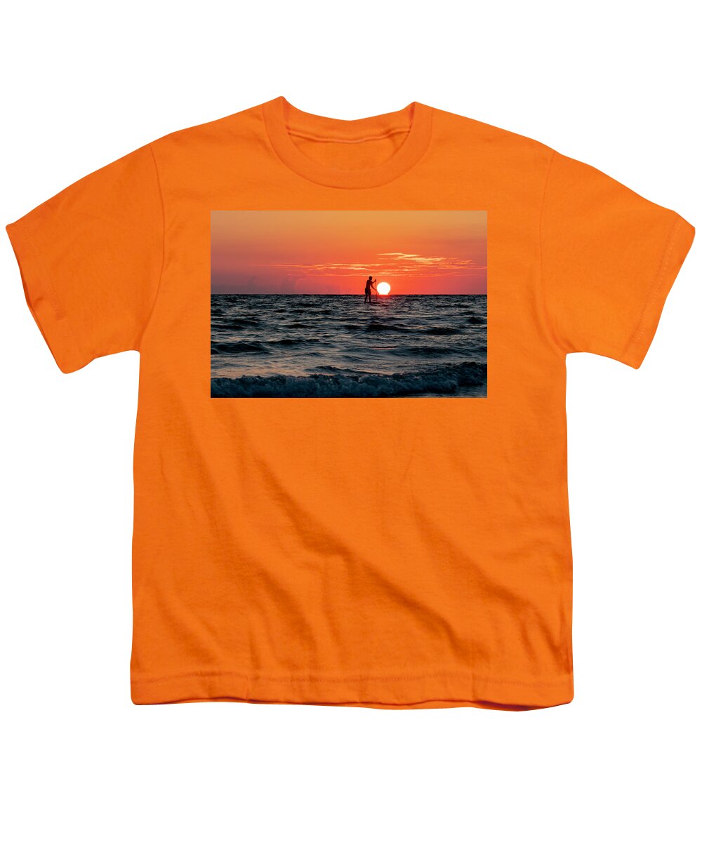 St Pete Beach Youth T-Shirt featuring the photograph Melting Sun by Todd Tucker