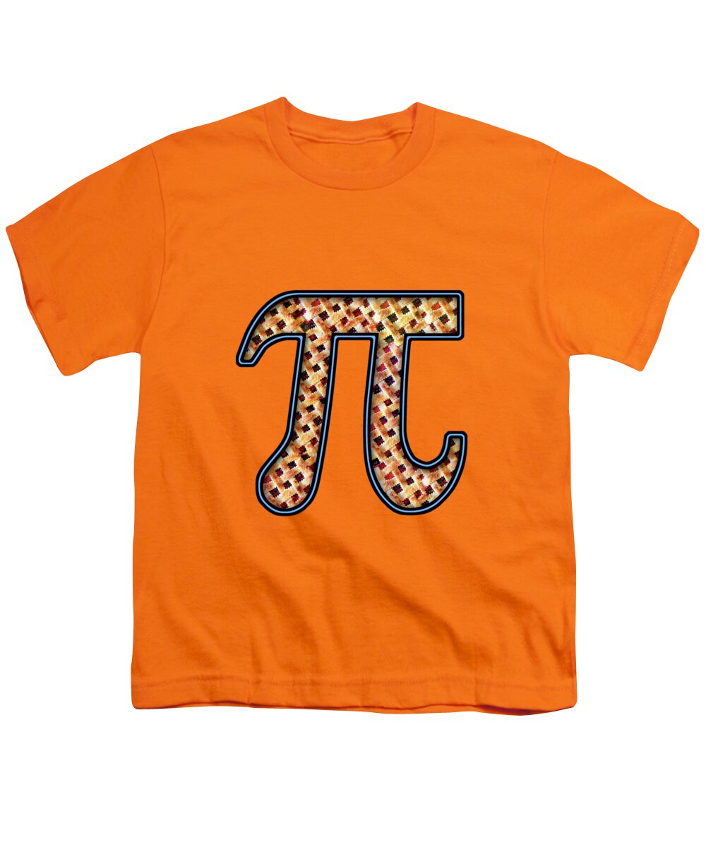 Pie Youth T-Shirt featuring the digital art Pi - Cherry Pi by Mike Savad