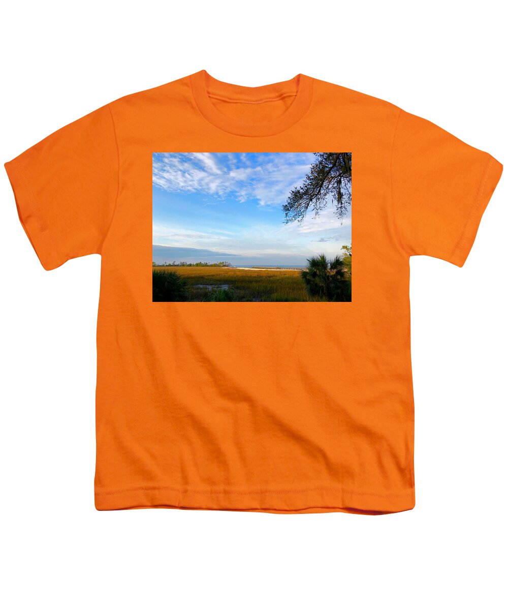 Beautiful Youth T-Shirt featuring the photograph Port Royal Sound Boardwalk by Dennis Schmidt