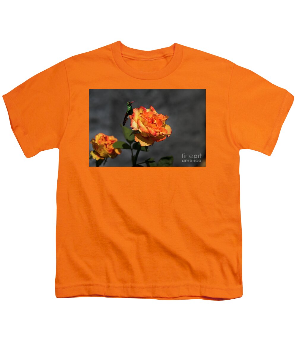 2193f Youth T-Shirt featuring the photograph Precious Nectar for Tom Thumb by Al Bourassa