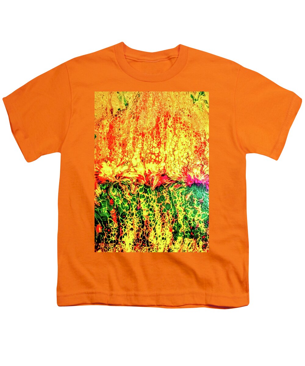 Spring Youth T-Shirt featuring the painting Raging Spring by Anna Adams