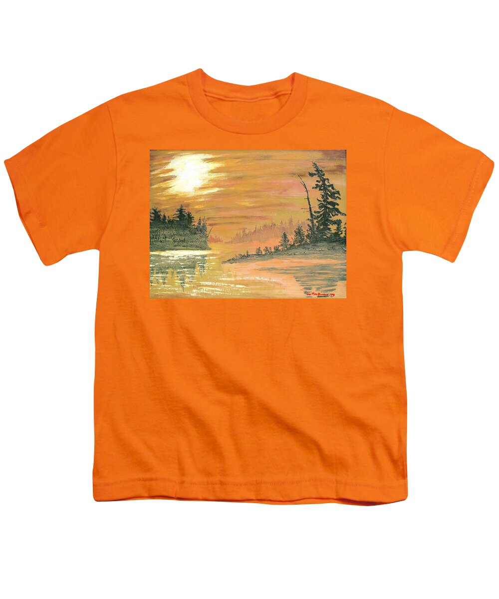 Northern Ontario Youth T-Shirt featuring the painting Remembering Ruth by Ian MacDonald