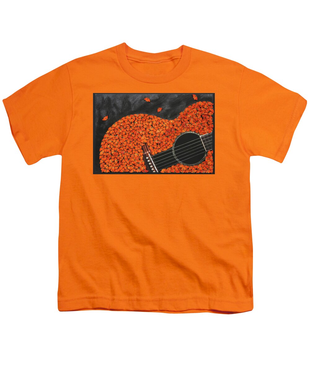 Guitar Youth T-Shirt featuring the mixed media The Lead Guitar by Scott Fulton