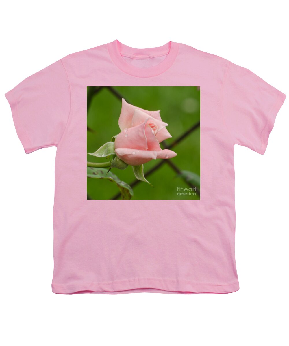 Rose Youth T-Shirt featuring the photograph Budding #2 by Donna Brown