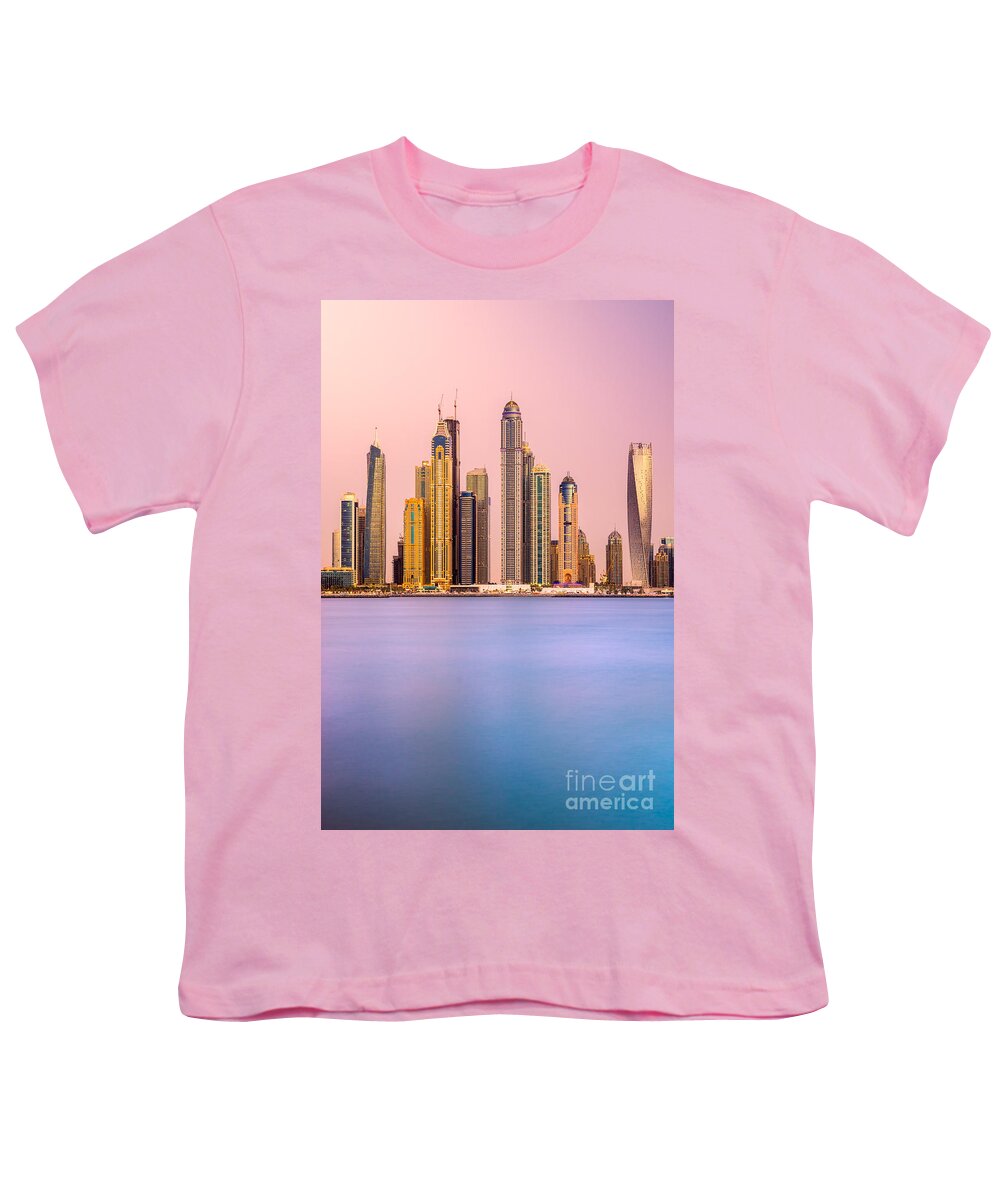 Dubai Youth T-Shirt featuring the photograph Dubai Marina - UAE #1 by Luciano Mortula