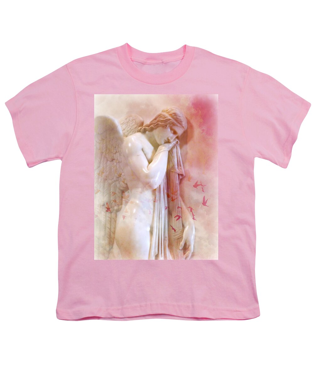 L'angelo Celeste Youth T-Shirt featuring the photograph L'Angelo Celeste by Micki Findlay