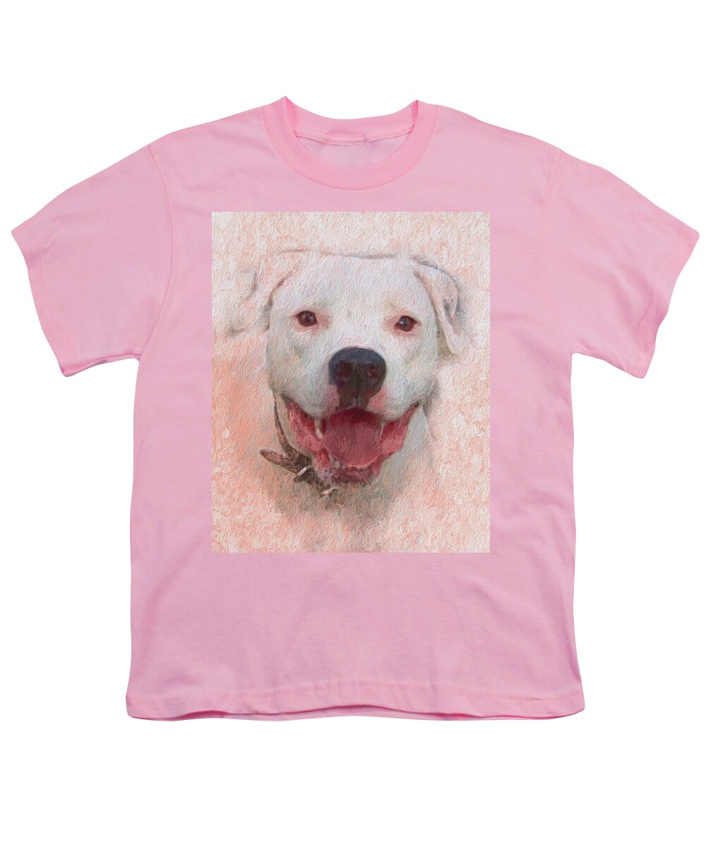 Pit Bull Youth T-Shirt featuring the photograph Pit Bull by Skip Hunt