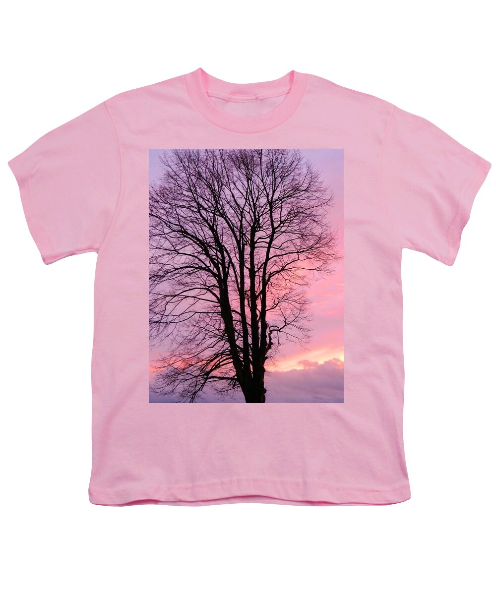 Sunset Youth T-Shirt featuring the photograph Winter Sunset by Gallery Of Hope 