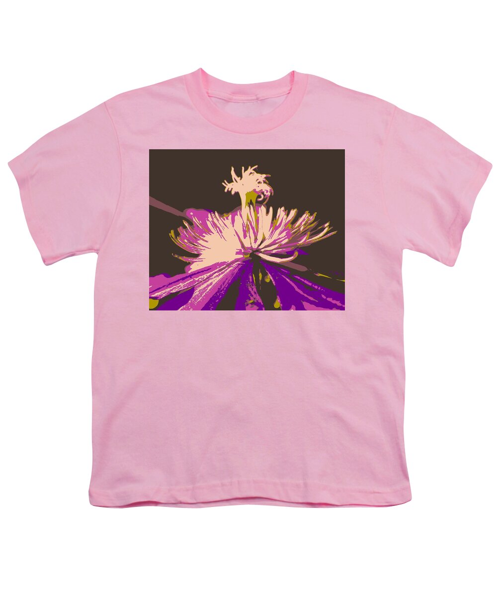 Clematis Youth T-Shirt featuring the photograph Clematis by Kumiko Izumi