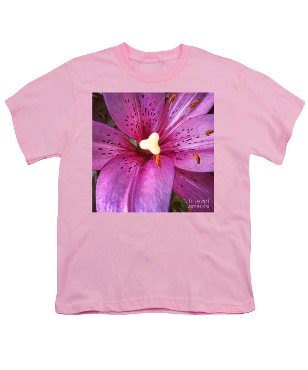 Lily Youth T-Shirt featuring the photograph Flecked by Denise Railey