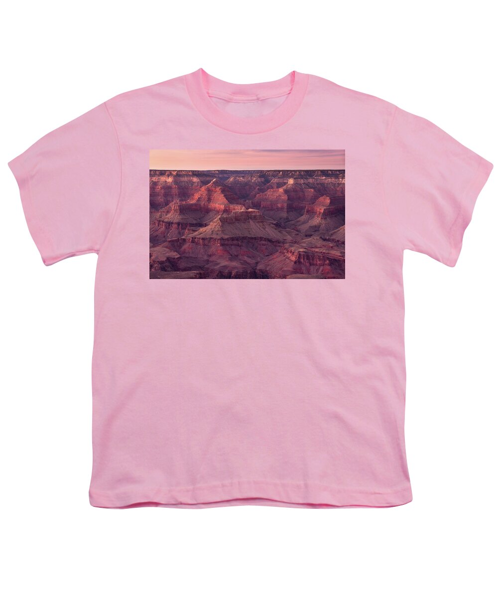 Grand Canyon National Park Youth T-Shirt featuring the photograph Grand Canyon Dusk 2 by Greg Nyquist