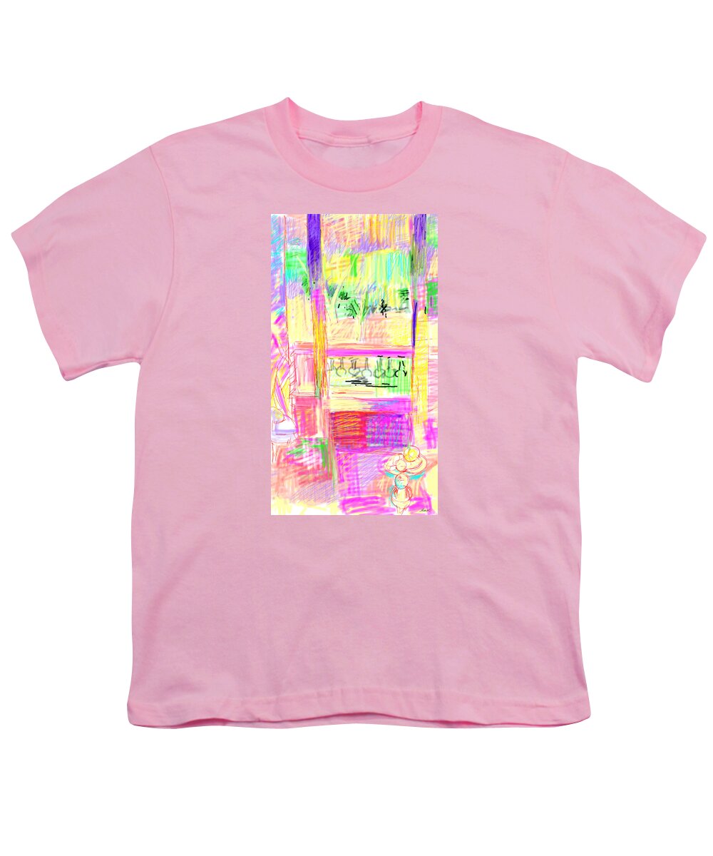 Table Youth T-Shirt featuring the digital art Sunlight Through The Window by Joe Roache