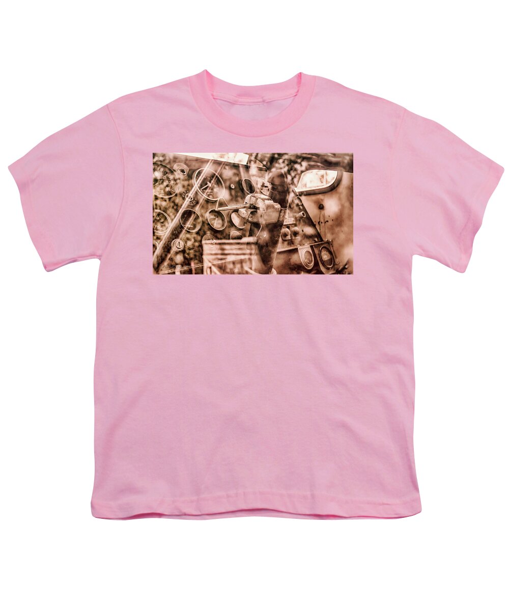 Texas Youth T-Shirt featuring the photograph Drilling Rig Instruments by Erich Grant