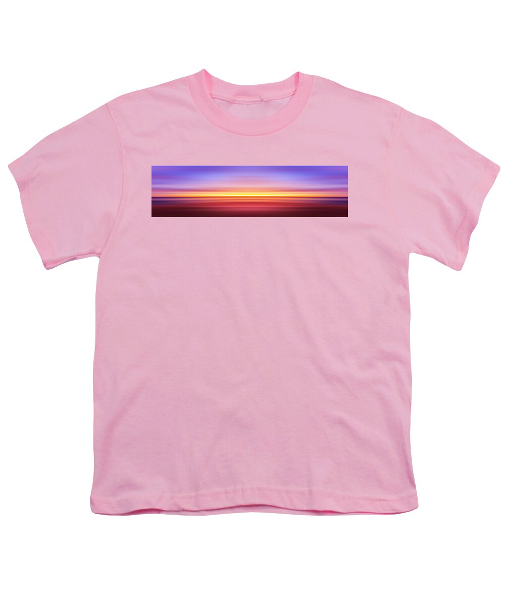 India Youth T-Shirt featuring the photograph India Colors - Abstract Wide Sunset 3 by Stefano Senise
