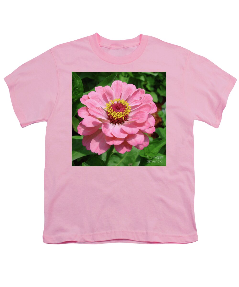 Zinnia Youth T-Shirt featuring the photograph Zinnia 78 by Amy E Fraser