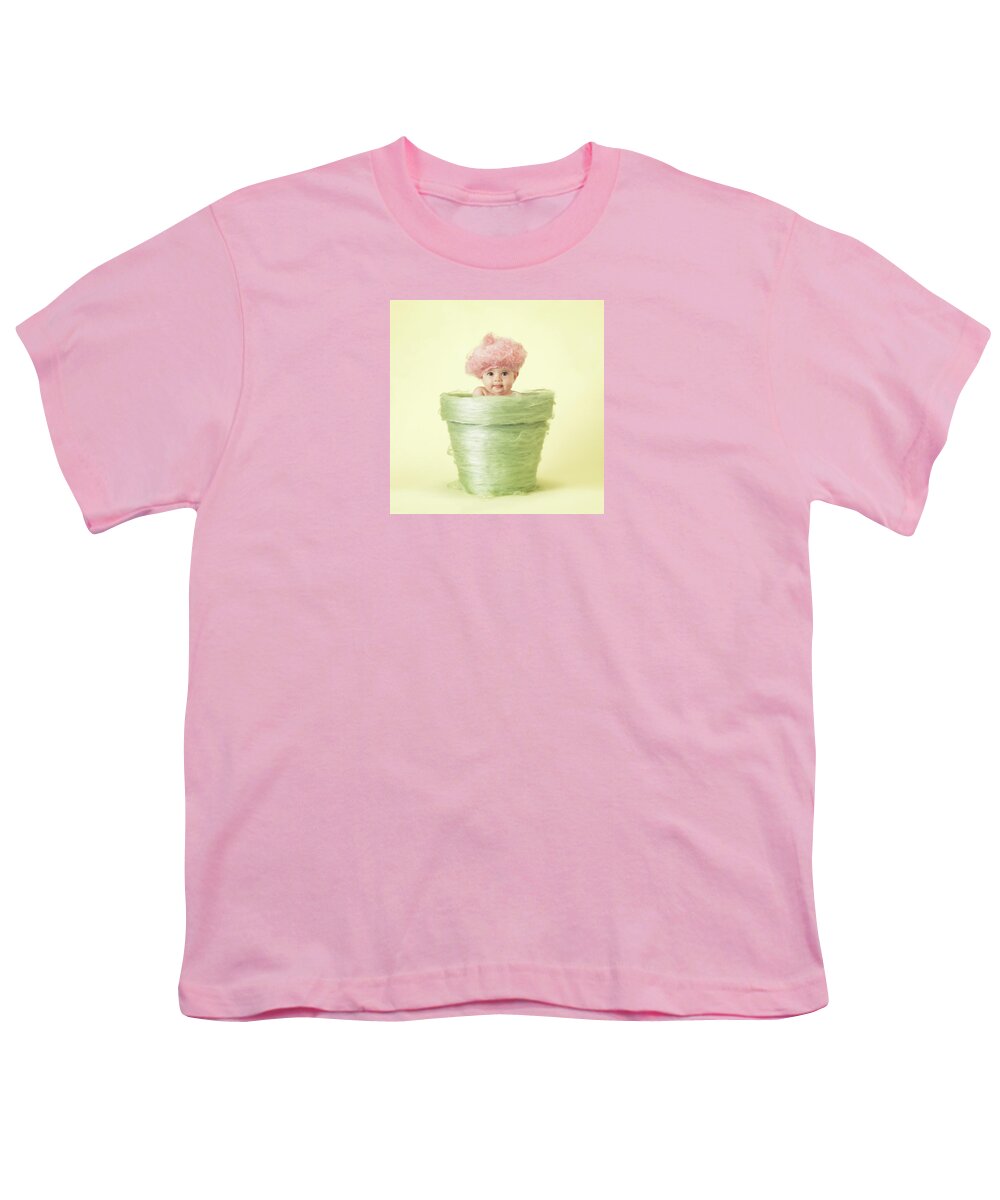 Flowerpot Youth T-Shirt featuring the photograph Annabelle in Flowerpot by Anne Geddes