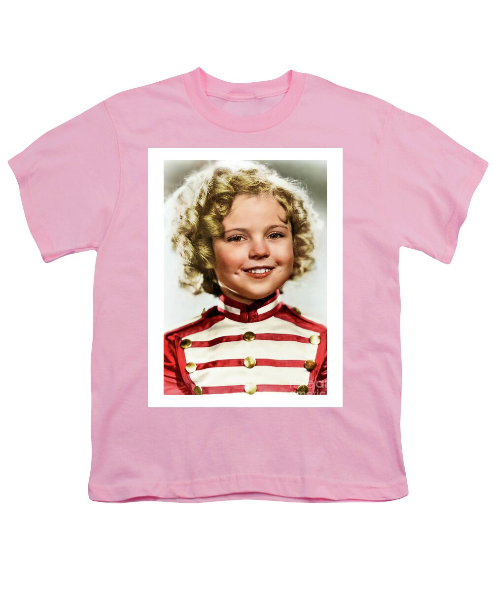 Shirley Temple Youth T-Shirt featuring the photograph Shirley Temple Vintage Photo Colorized by Franchi Torres