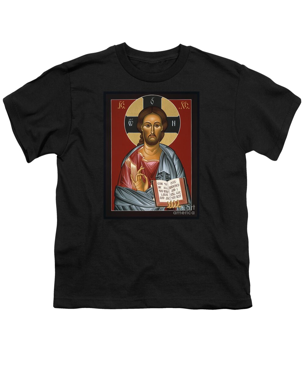 Christ All Merciful Youth T-Shirt featuring the painting Christ All Merciful 022 by William Hart McNichols