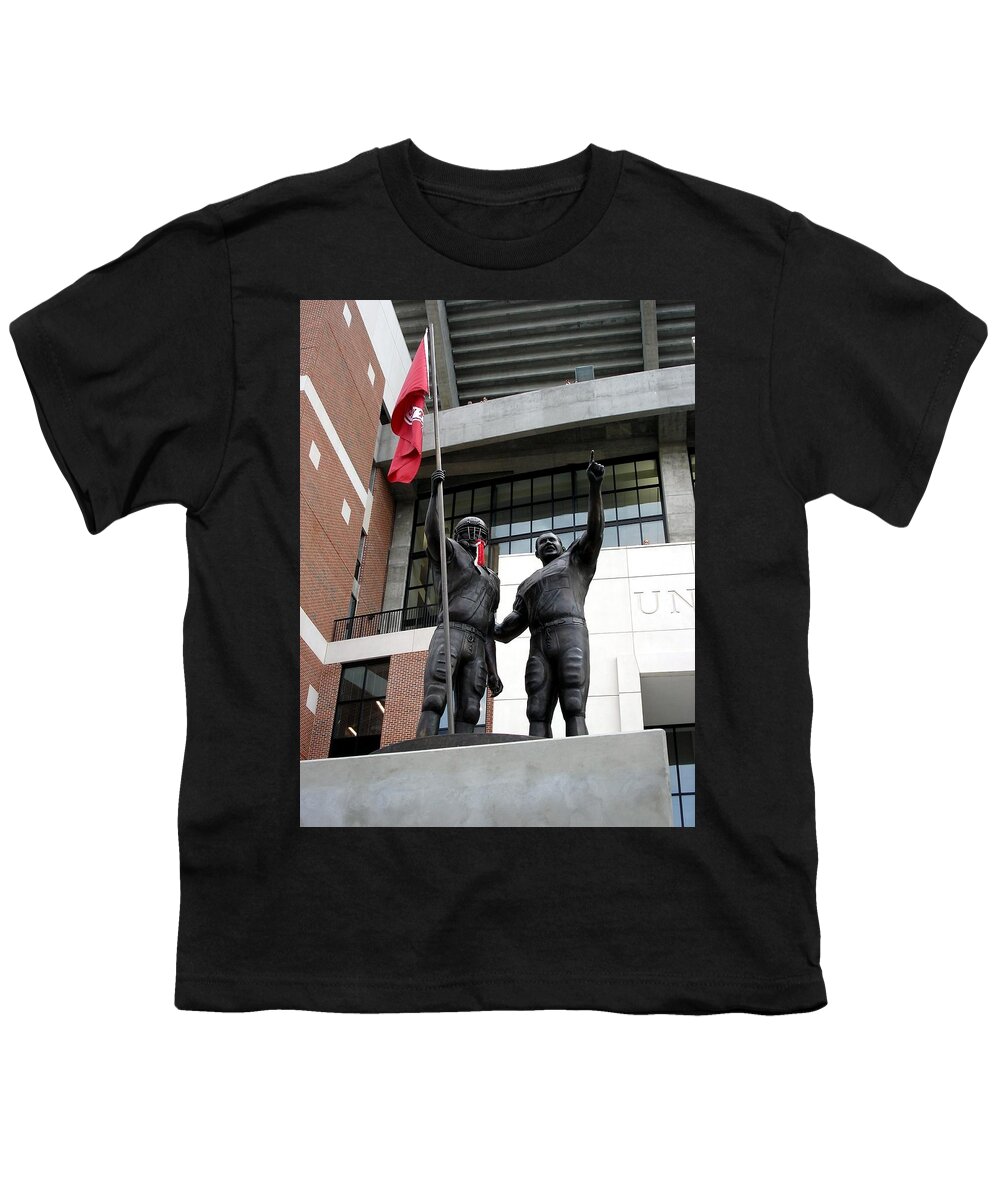 Gameday Youth T-Shirt featuring the photograph Crimson Walk of Champions by Kenny Glover