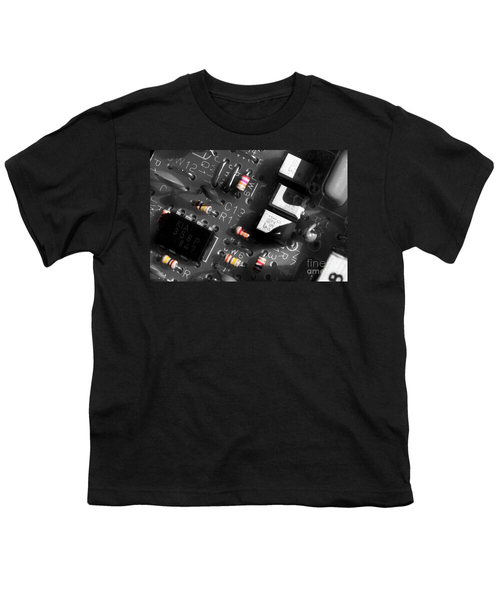Electronics Youth T-Shirt featuring the photograph Electronics 2 by Michael Eingle