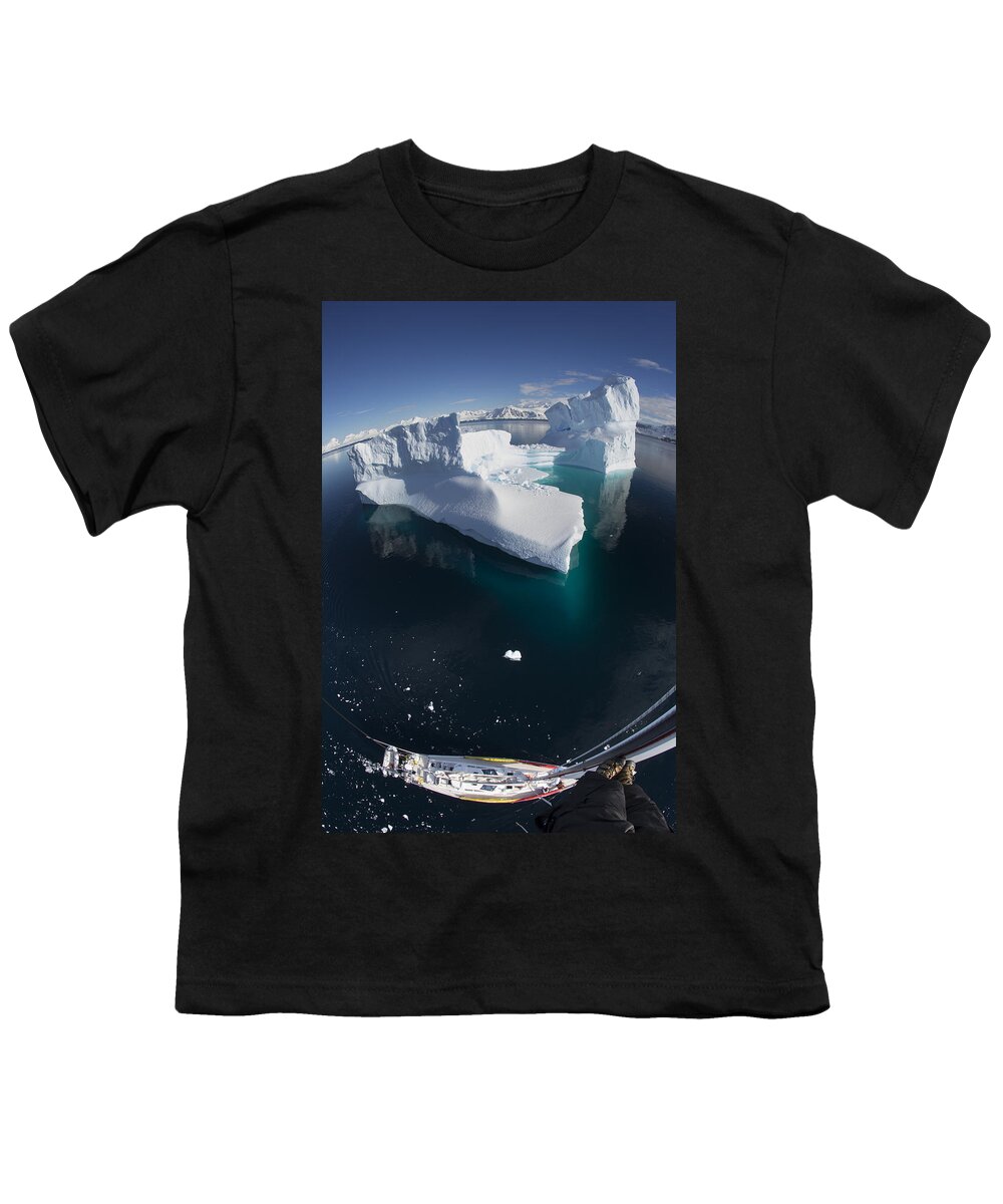 Feb0514 Youth T-Shirt featuring the photograph Giant Iceberg From The Crows Nest #1 by Matthias Breiter