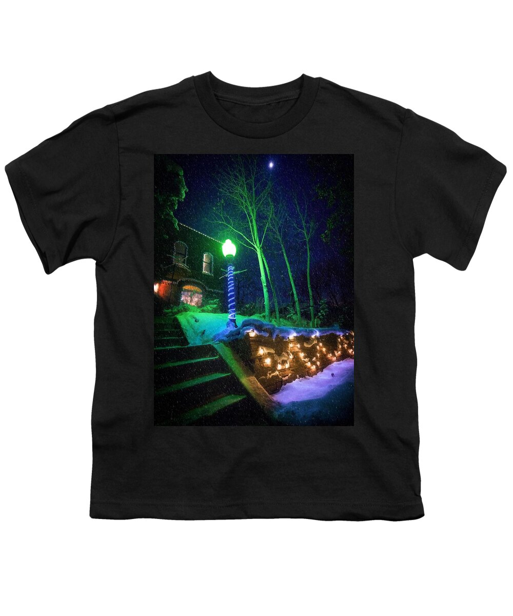 Snow Youth T-Shirt featuring the photograph Home By Christmas by Mark Andrew Thomas