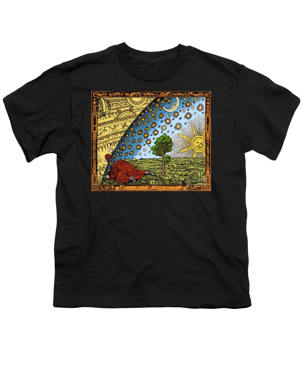 History Youth T-Shirt featuring the drawing Where Heaven And Earth Meet 1888 #1 by Science Source