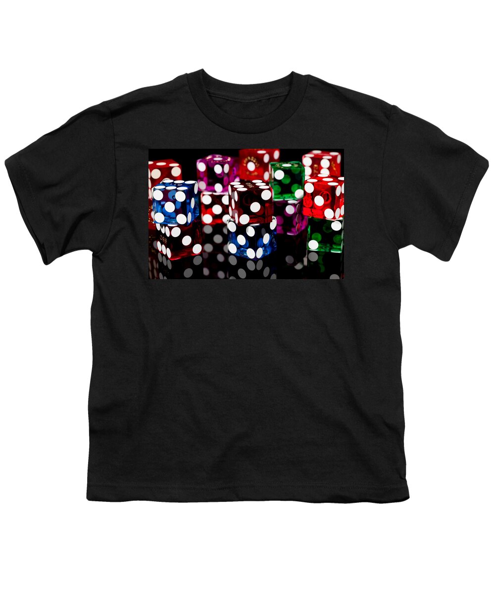 Dice Youth T-Shirt featuring the photograph Colorful Dice #15 by Raul Rodriguez
