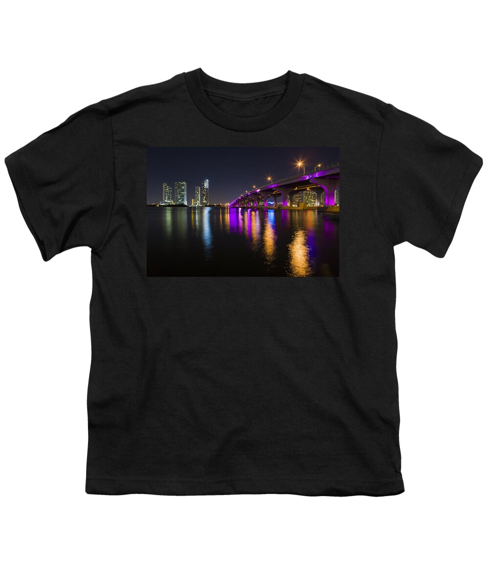 Architecture Youth T-Shirt featuring the photograph Miami Downtown Skyline #15 by Raul Rodriguez
