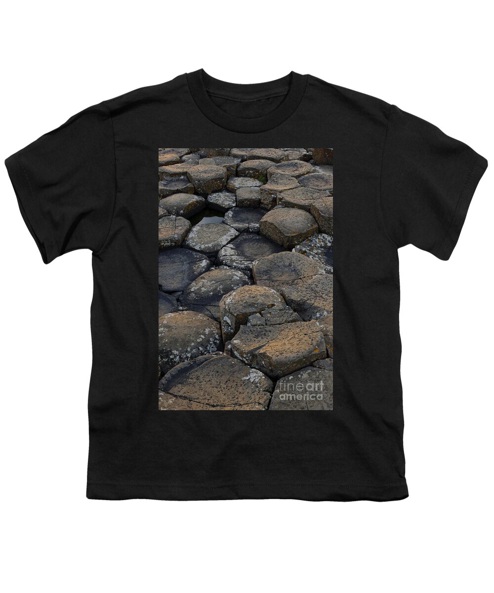 Landscape Youth T-Shirt featuring the photograph The Giants Causeway #16 by John Shaw